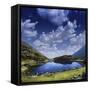 Blue Lake in the Pirin Mountains over Tranquil Clouds, Pirin National Park, Bulgaria-null-Framed Stretched Canvas