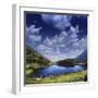 Blue Lake in the Pirin Mountains over Tranquil Clouds, Pirin National Park, Bulgaria-null-Framed Photographic Print