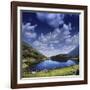 Blue Lake in the Pirin Mountains over Tranquil Clouds, Pirin National Park, Bulgaria-null-Framed Photographic Print