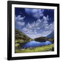 Blue Lake in the Pirin Mountains over Tranquil Clouds, Pirin National Park, Bulgaria-null-Framed Photographic Print