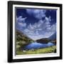 Blue Lake in the Pirin Mountains over Tranquil Clouds, Pirin National Park, Bulgaria-null-Framed Photographic Print