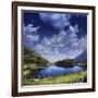 Blue Lake in the Pirin Mountains over Tranquil Clouds, Pirin National Park, Bulgaria-null-Framed Photographic Print