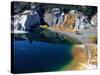 Blue Lake, St. Bathans, Central Otago, New Zealand-David Wall-Stretched Canvas