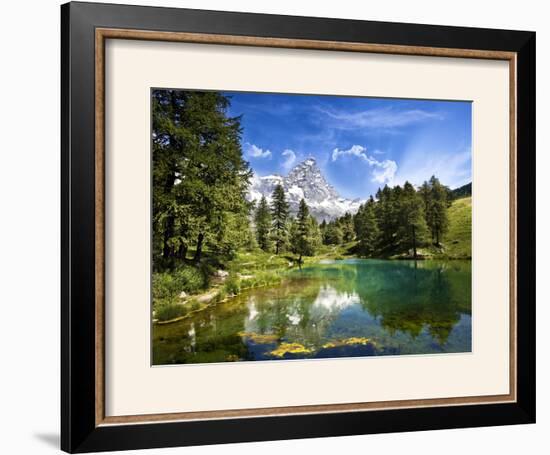 Blue Lake-Marco Carmassi-Framed Photographic Print