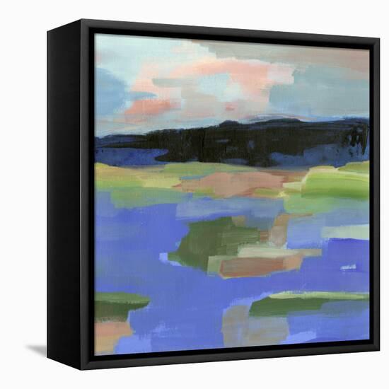 Blue Landing I-Annie Warren-Framed Stretched Canvas