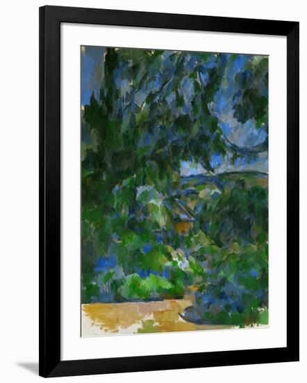 Blue Landscape, 1904-1906-Paul Cézanne-Framed Giclee Print