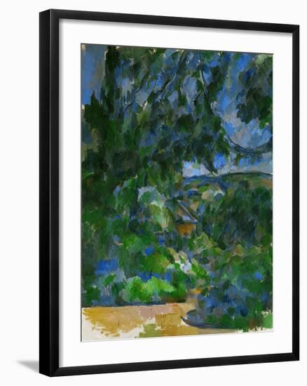 Blue Landscape, 1904-1906-Paul Cézanne-Framed Giclee Print