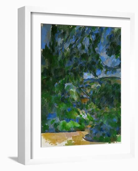 Blue Landscape, 1904-1906-Paul Cézanne-Framed Giclee Print