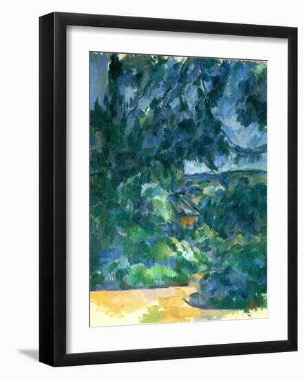 Blue Landscape, Between 1904 and 1906-Paul Cézanne-Framed Giclee Print