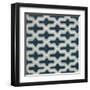 Blue Lattice Pattern I-Lanie Loreth-Framed Art Print