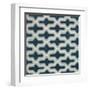 Blue Lattice Pattern I-Lanie Loreth-Framed Art Print