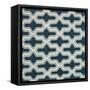 Blue Lattice Pattern I-Lanie Loreth-Framed Stretched Canvas