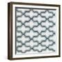 Blue Lattice Pattern II-Lanie Loreth-Framed Art Print