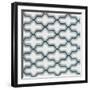 Blue Lattice Pattern II-Lanie Loreth-Framed Art Print