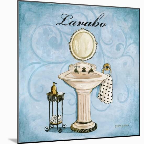 Blue Lavabo-Gregory Gorham-Mounted Art Print