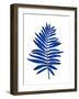 Blue Leaf Branch-Jasmine Woods-Framed Art Print