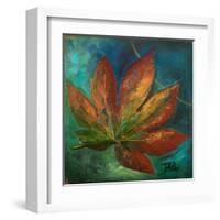 Blue Leaf I-Patricia Pinto-Framed Art Print