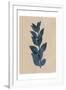 Blue Leaf Print 1-Kimberly Allen-Framed Art Print