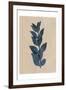 Blue Leaf Print 1-Kimberly Allen-Framed Art Print