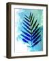 Blue Leaf Watercolor-Jasmine Woods-Framed Art Print