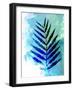 Blue Leaf Watercolor-Jasmine Woods-Framed Art Print