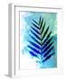 Blue Leaf Watercolor-Jasmine Woods-Framed Art Print