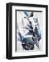 Blue Leaves-Design Fabrikken-Framed Art Print