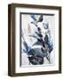 Blue Leaves-Design Fabrikken-Framed Art Print