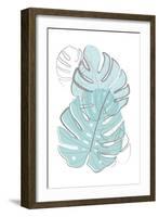 Blue Leaves-Martina Pavlova-Framed Art Print