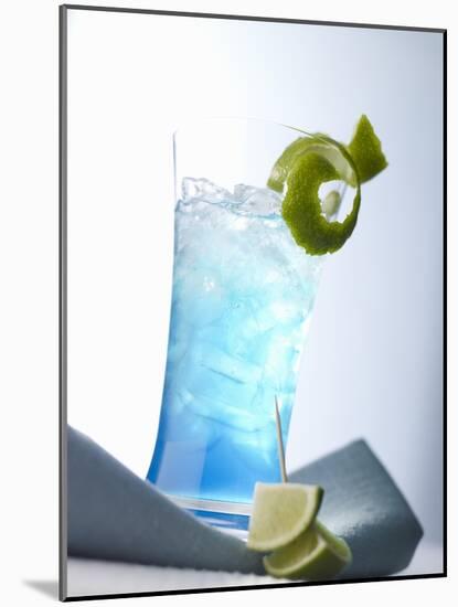 "Blue Light" (Cocktail)-Klaus Arras-Mounted Photographic Print