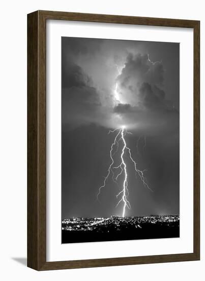 Blue Lightning BW-Douglas Taylor-Framed Photo