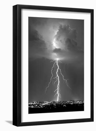 Blue Lightning BW-Douglas Taylor-Framed Photo