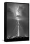 Blue Lightning BW-Douglas Taylor-Framed Stretched Canvas