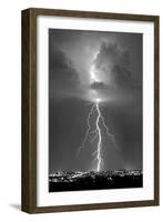 Blue Lightning BW-Douglas Taylor-Framed Photographic Print