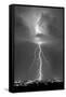 Blue Lightning BW-Douglas Taylor-Framed Stretched Canvas