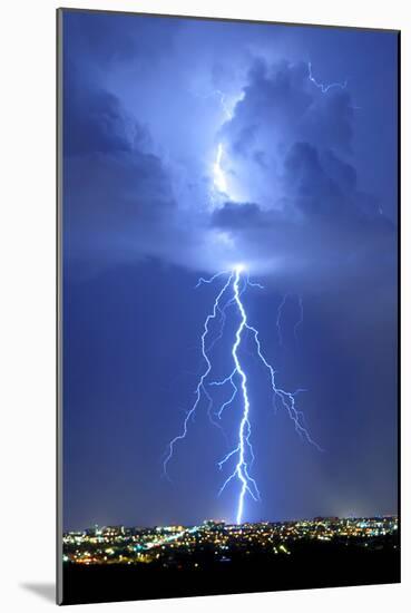 Blue Lightning-Douglas Taylor-Mounted Photo