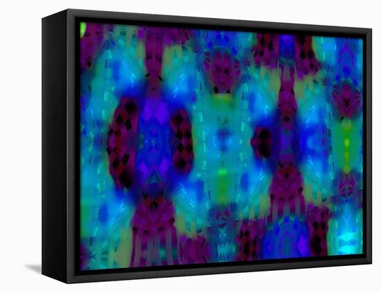 Blue Lights-Ruth Palmer-Framed Stretched Canvas