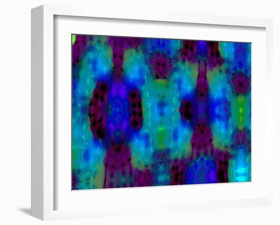 Blue Lights-Ruth Palmer-Framed Art Print