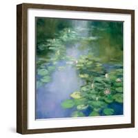 Blue Lily II-Julia Purinton-Framed Art Print