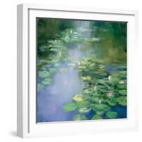 Blue Lily II-Julia Purinton-Framed Art Print