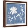 Blue Linen I-Megan Meagher-Framed Art Print