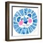 Blue Lion-Kerstin Stock-Framed Art Print