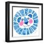 Blue Lion-Kerstin Stock-Framed Art Print