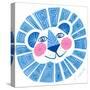 Blue Lion-Kerstin Stock-Stretched Canvas