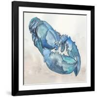 Blue Lobester II-Jacob Q-Framed Art Print