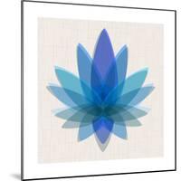 Blue Lotus-null-Mounted Premium Giclee Print