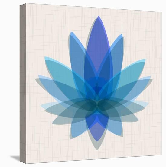 Blue Lotus-null-Stretched Canvas