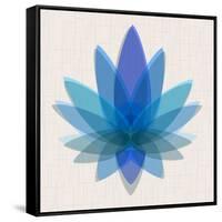 Blue Lotus-null-Framed Stretched Canvas