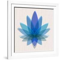 Blue Lotus-null-Framed Art Print