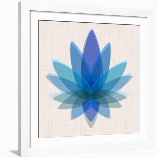 Blue Lotus-null-Framed Art Print